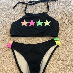 Girls halter Rainbow brand bikini, Size 10, excellent condition